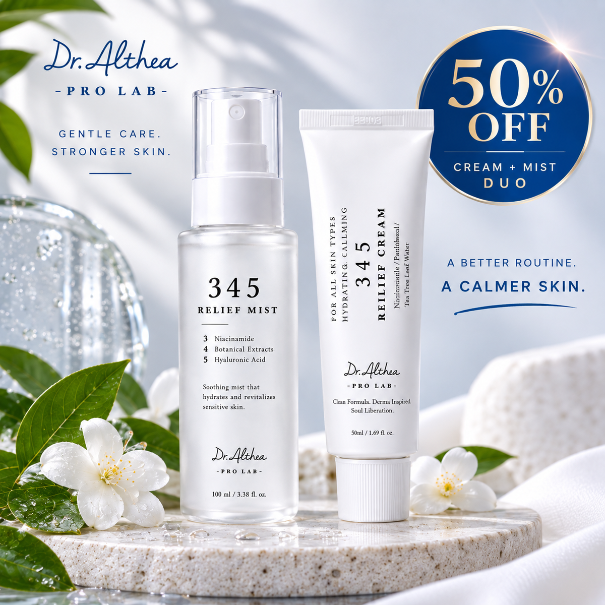 345 Relief Cream & Mist.